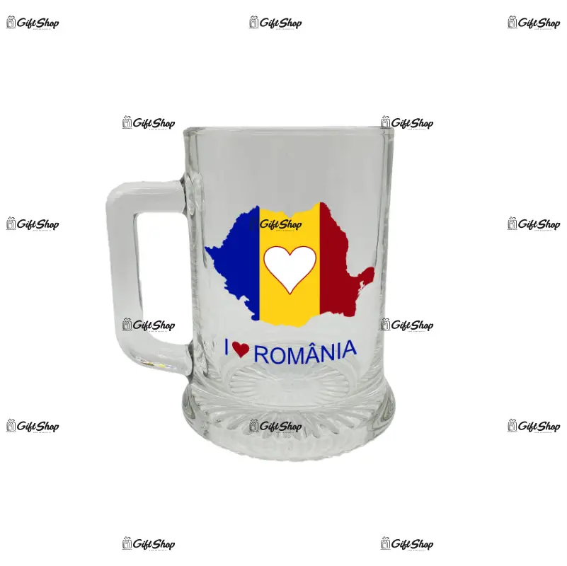I love romania, halba cu mesaj 5
